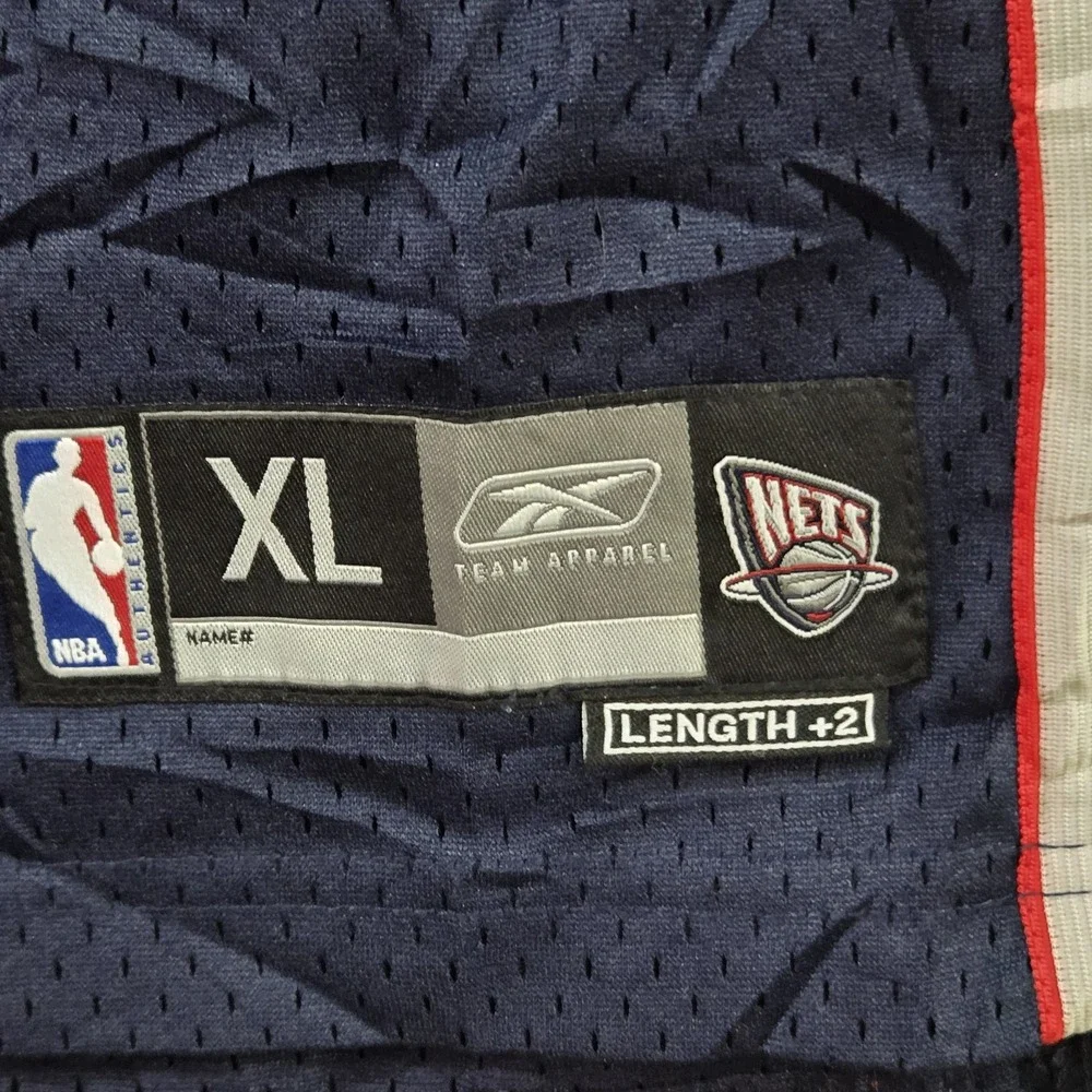 Vintage Jason Kidd New Jersey Nets Jersey Youth XL Reebok NBA Basketball Navy